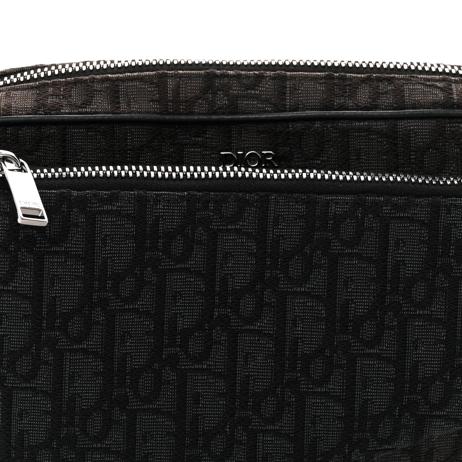 Christian Dior Oblique Saddle Triple Pouch Black 8 of 13