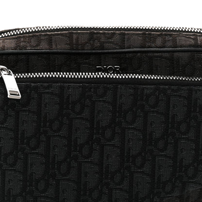 Christian Dior Oblique Saddle Triple Pouch Black 8 of 13