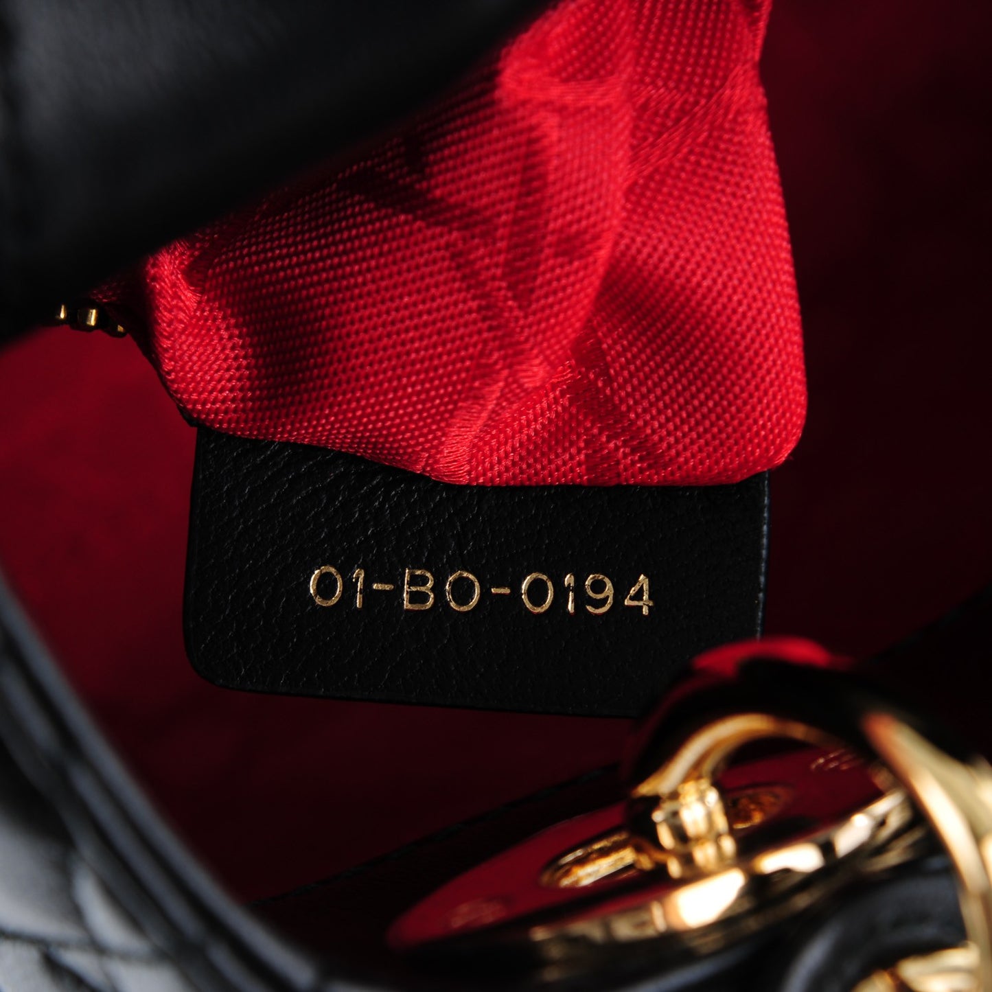 Lambskin Cannage Mini Lady Dior Black