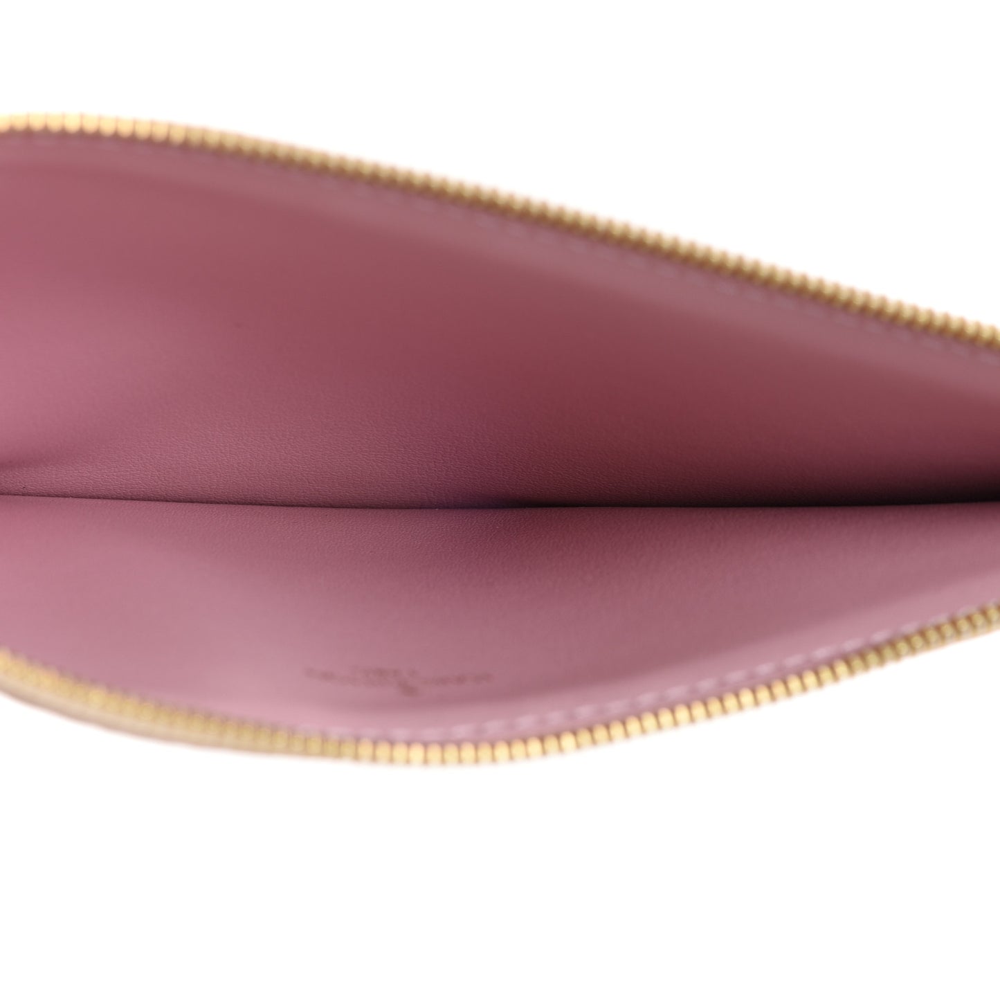 Damier Azur Felicie Chain Wallet Zippered Insert Rose Ballerine