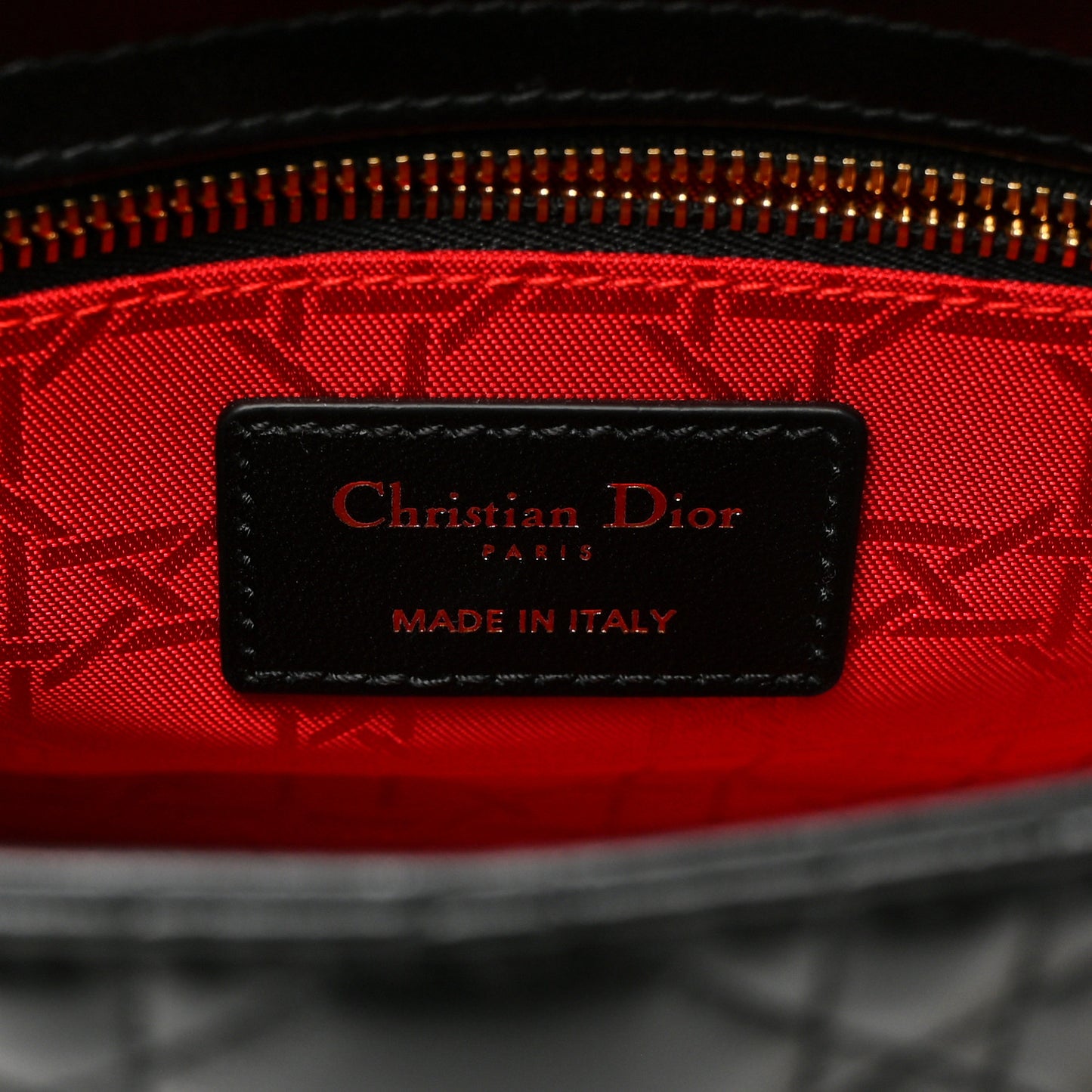 Lambskin Cannage Small My ABCDior Lady Dior Black