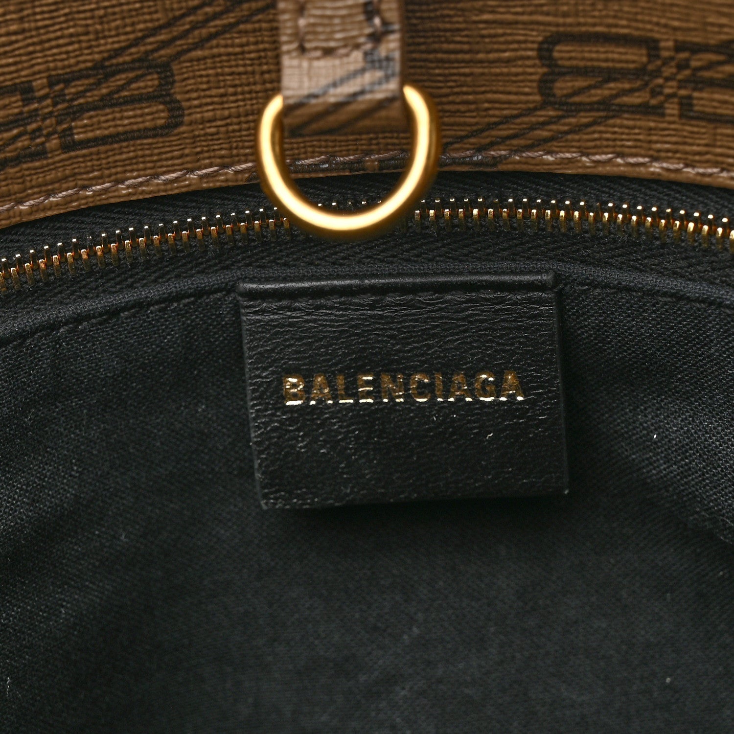 Balenciaga Coated Canvas BB Monogram Large Signature East West Shopper Bag Beige Brown 6 of 11