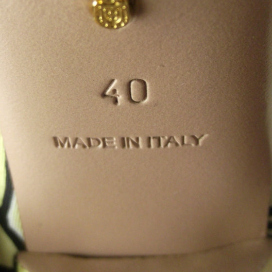 Twill Floral Bow Pumps 40