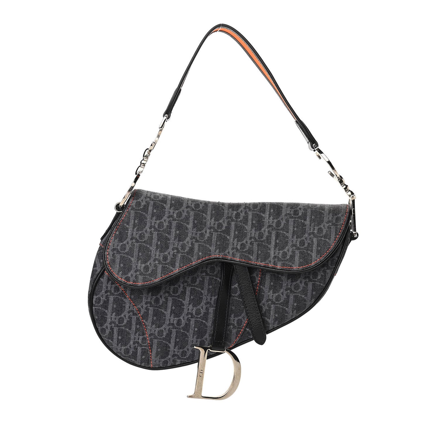 Denim Monogram Flight Saddle Bag