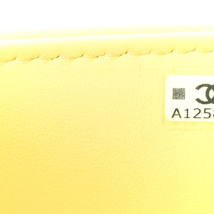 Chanel Shiny Caviar Mini Preppy Coco Shoulder Bag Light Yellow 7 of 11