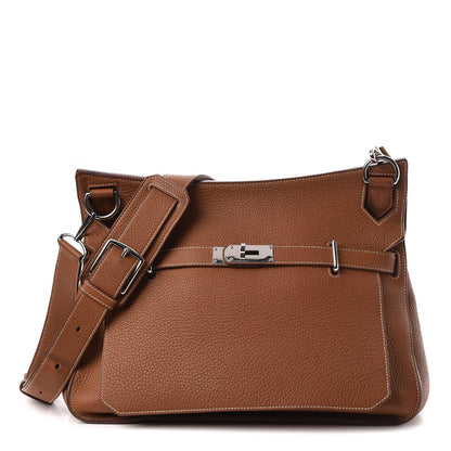 Hermes Taurillon Clemence Jypsiere 37 Gold 1 of 16