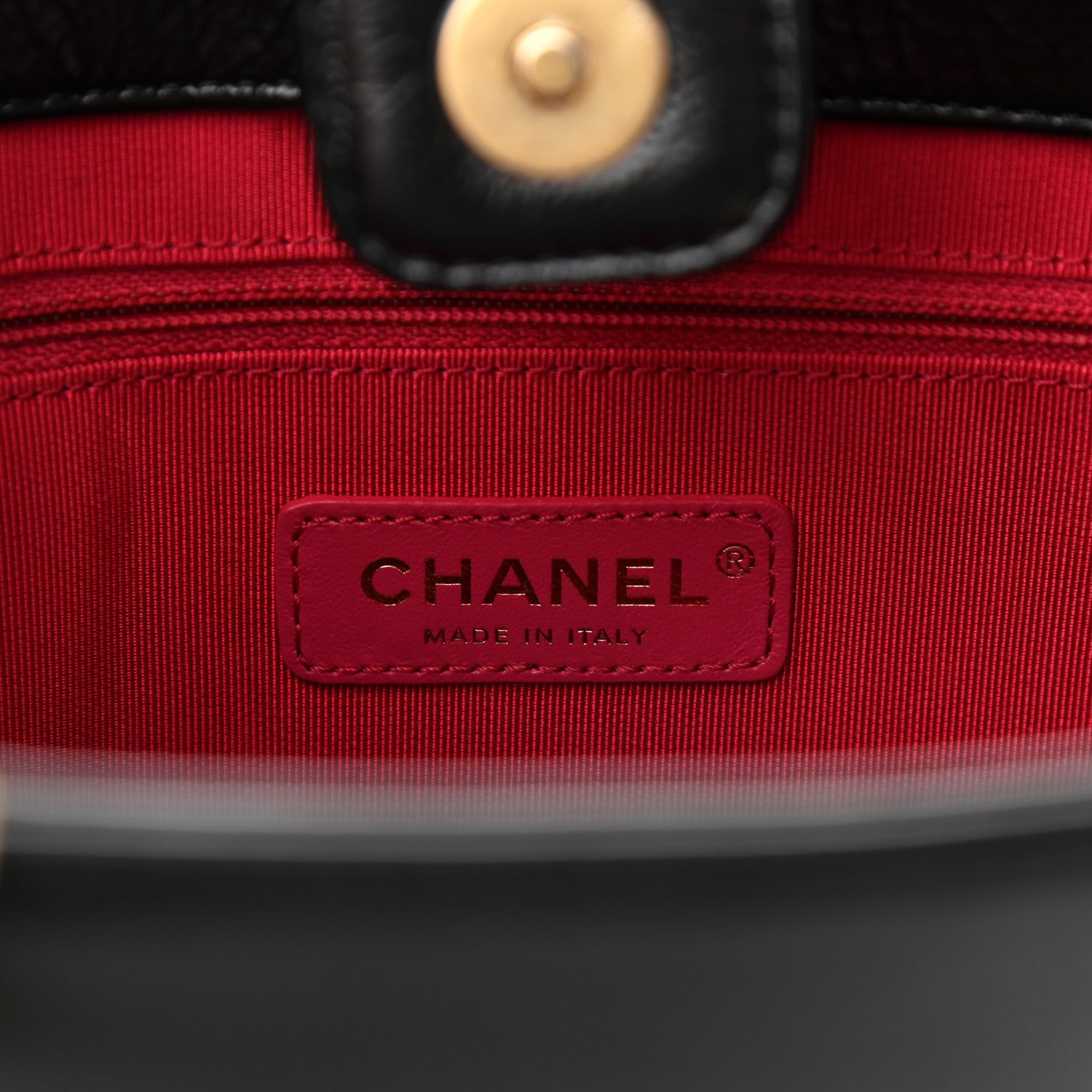 Chanel Shiny Aged Calfskin North South Shopping Bag Black 6 of 9