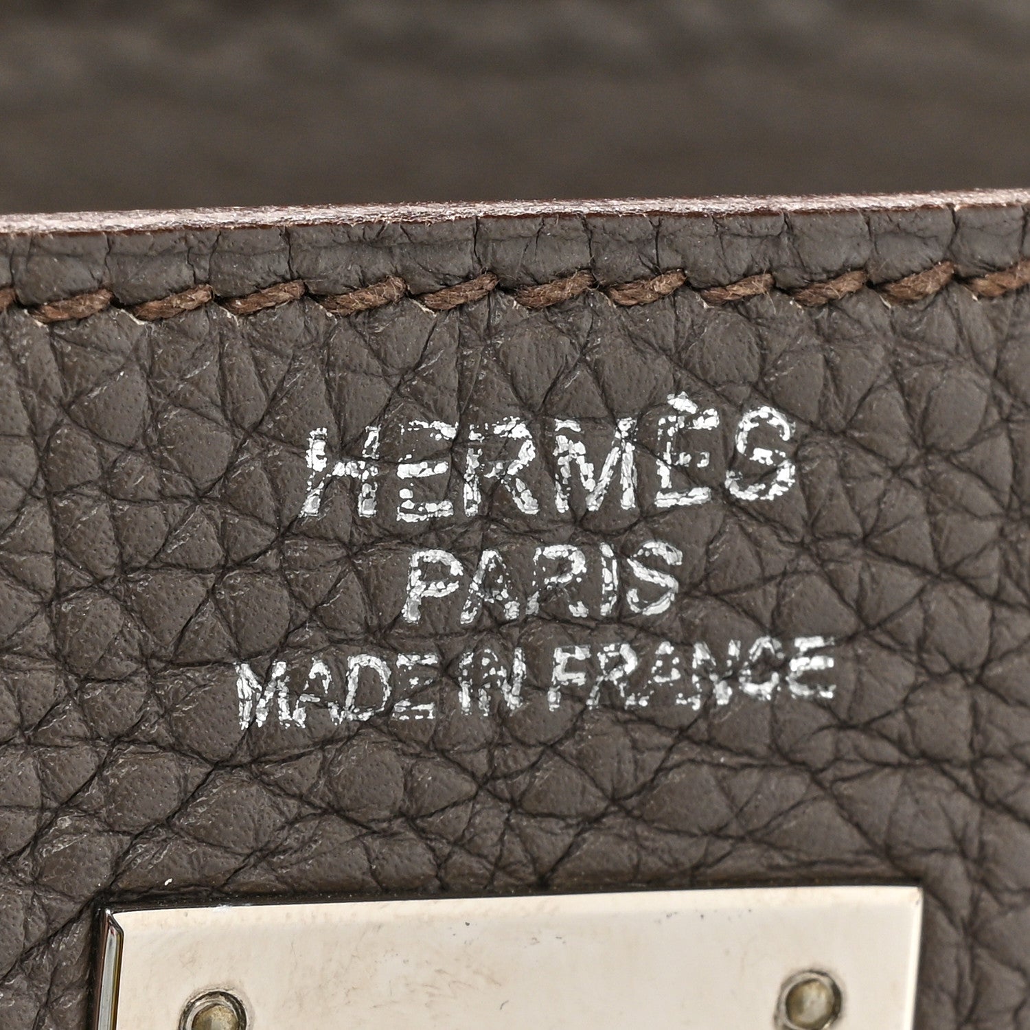 Hermes Togo Kelly Retourne 35 Etain 6 of 13