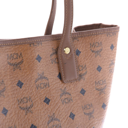 MCM Visetos Crocodile Embossed Medium Liz Shopper Tote Cognac 14 of 15