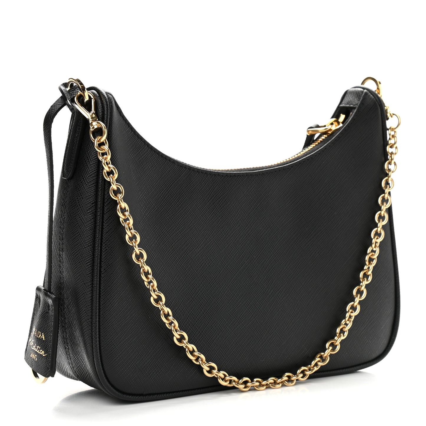 Saffiano Lux Re-Edition 2005 Shoulder Bag Black