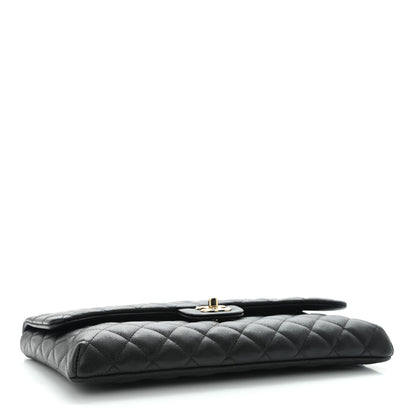 Chanel Caviar Quilted Flap Clutch Black 5 of 11