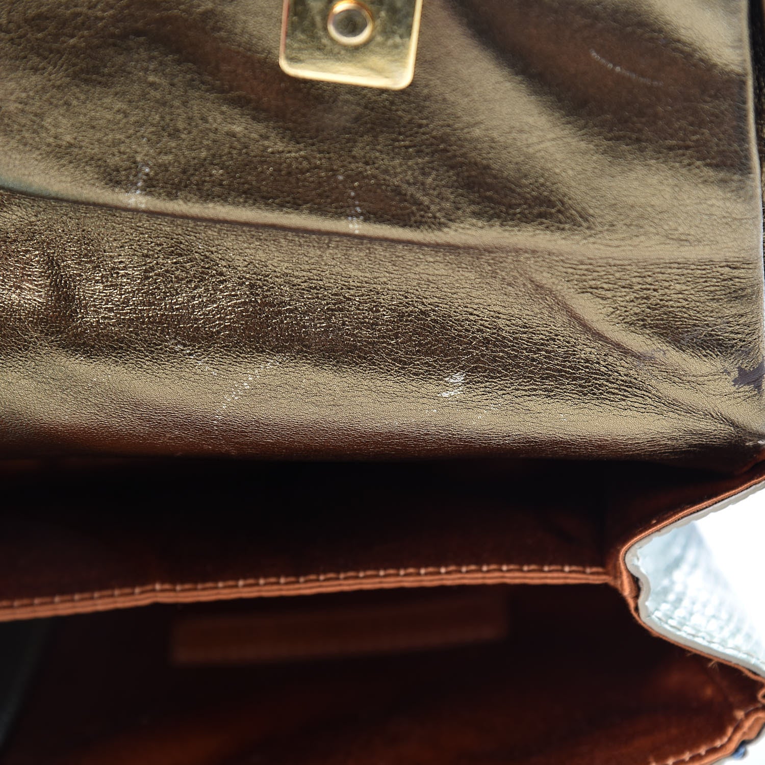 Fendi Lizard Ombre Origami Borderline Clutch Green 10 of 10