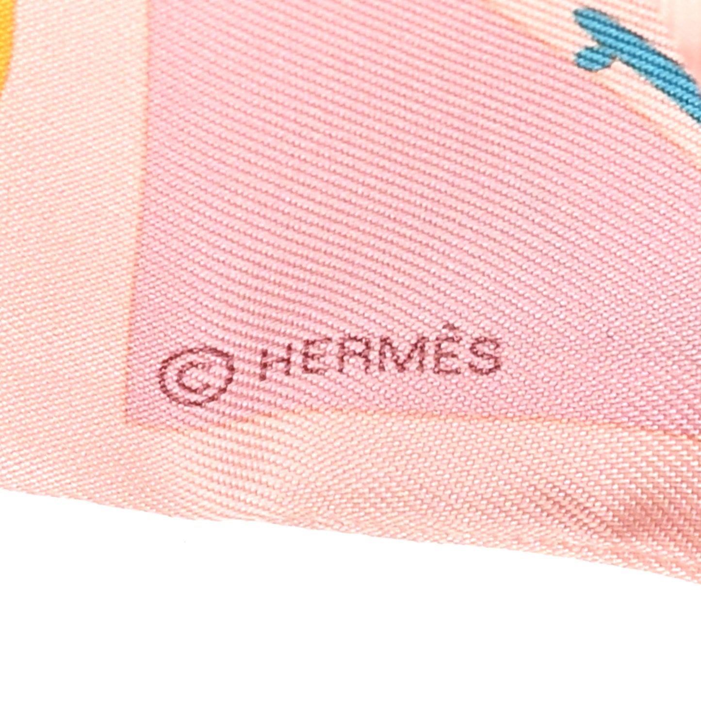 Silk Figures Libres Twilly Rose Poudre Bleu Multicolor