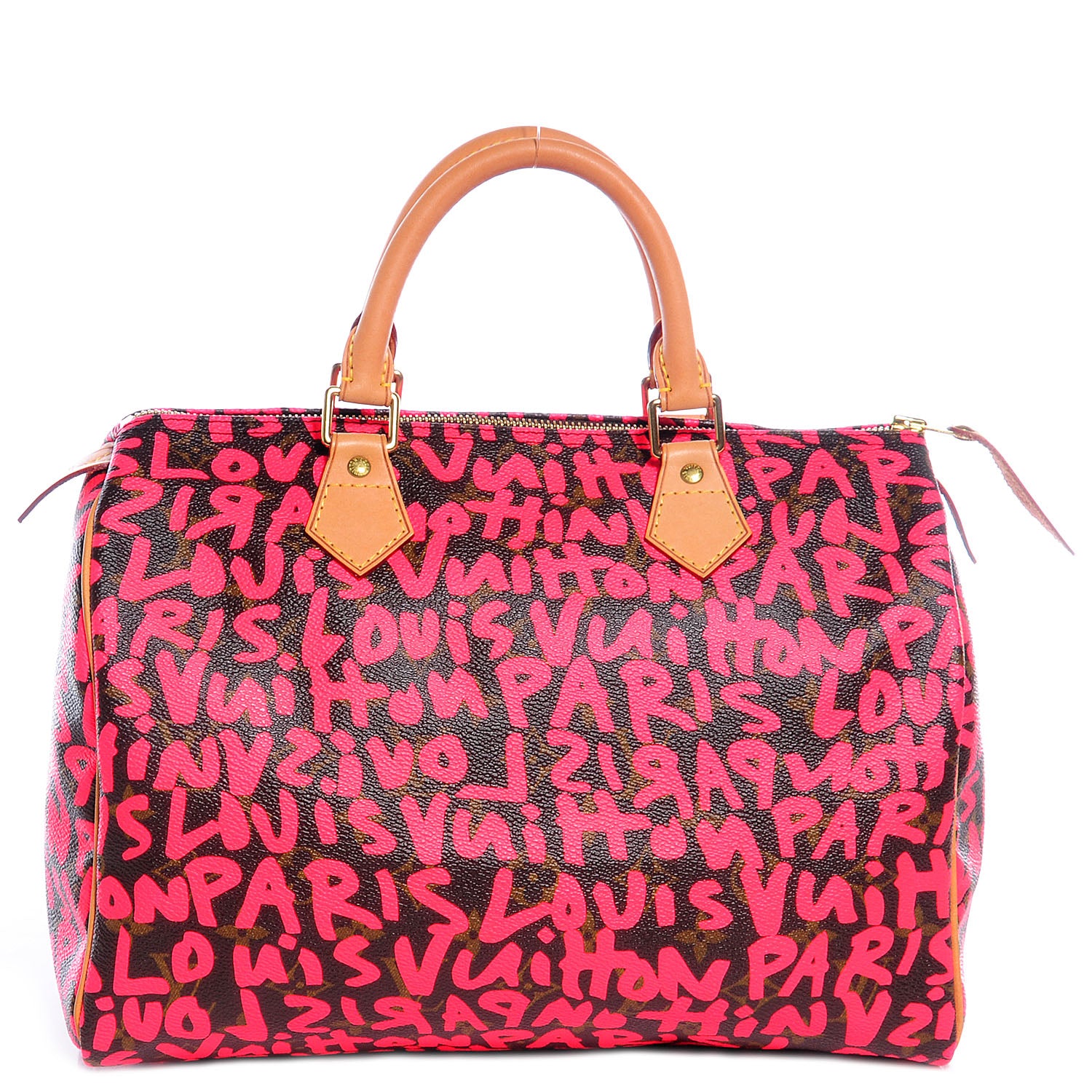 Louis Vuitton Monogram Graffiti Speedy 30 Fuchsia 1 of 7
