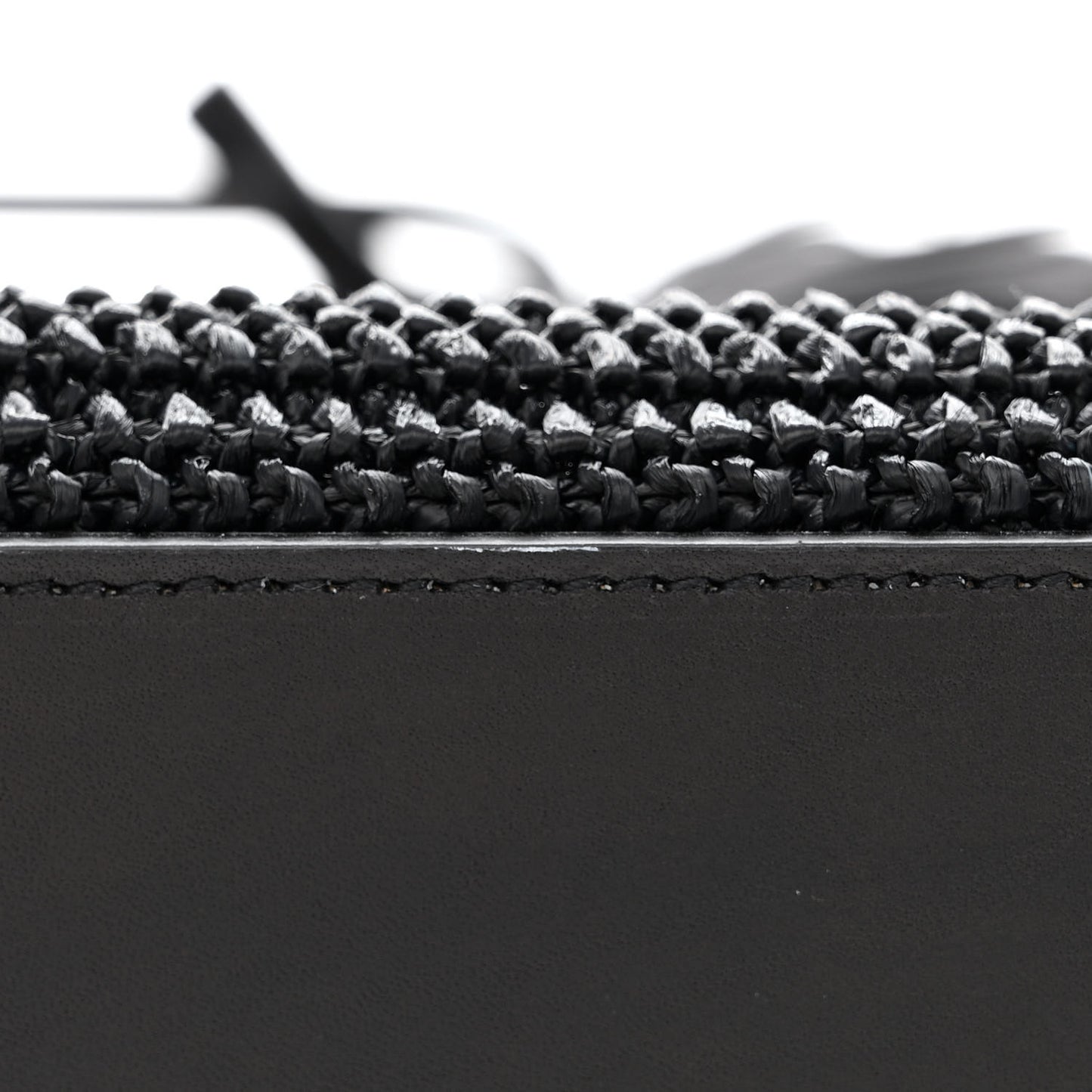 Raffia Tote Black