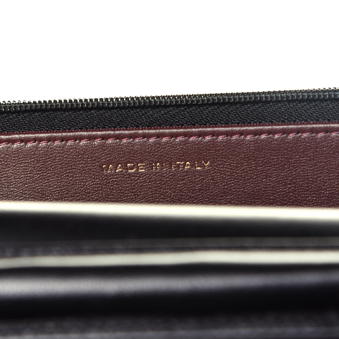 Lambskin Quilted Wallet On Chain WOC Black
