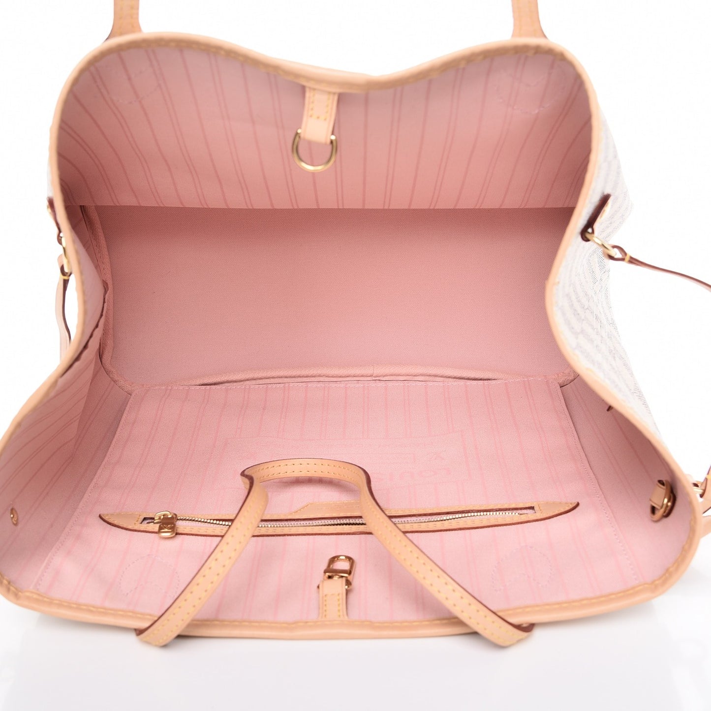 Damier Azur Neo Neverfull MM Rose Ballerine