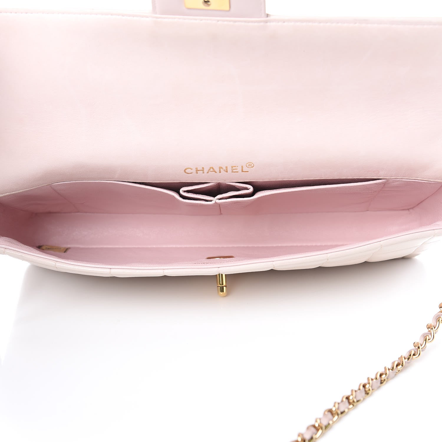 Chanel Lambskin East West Chocolate Bar Flap Pink 5 of 16
