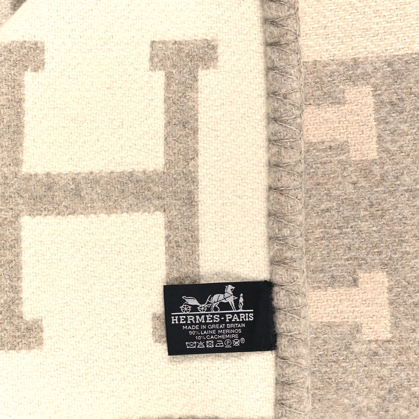 Wool Cashmere Avalon III Blanket Coco Camomille