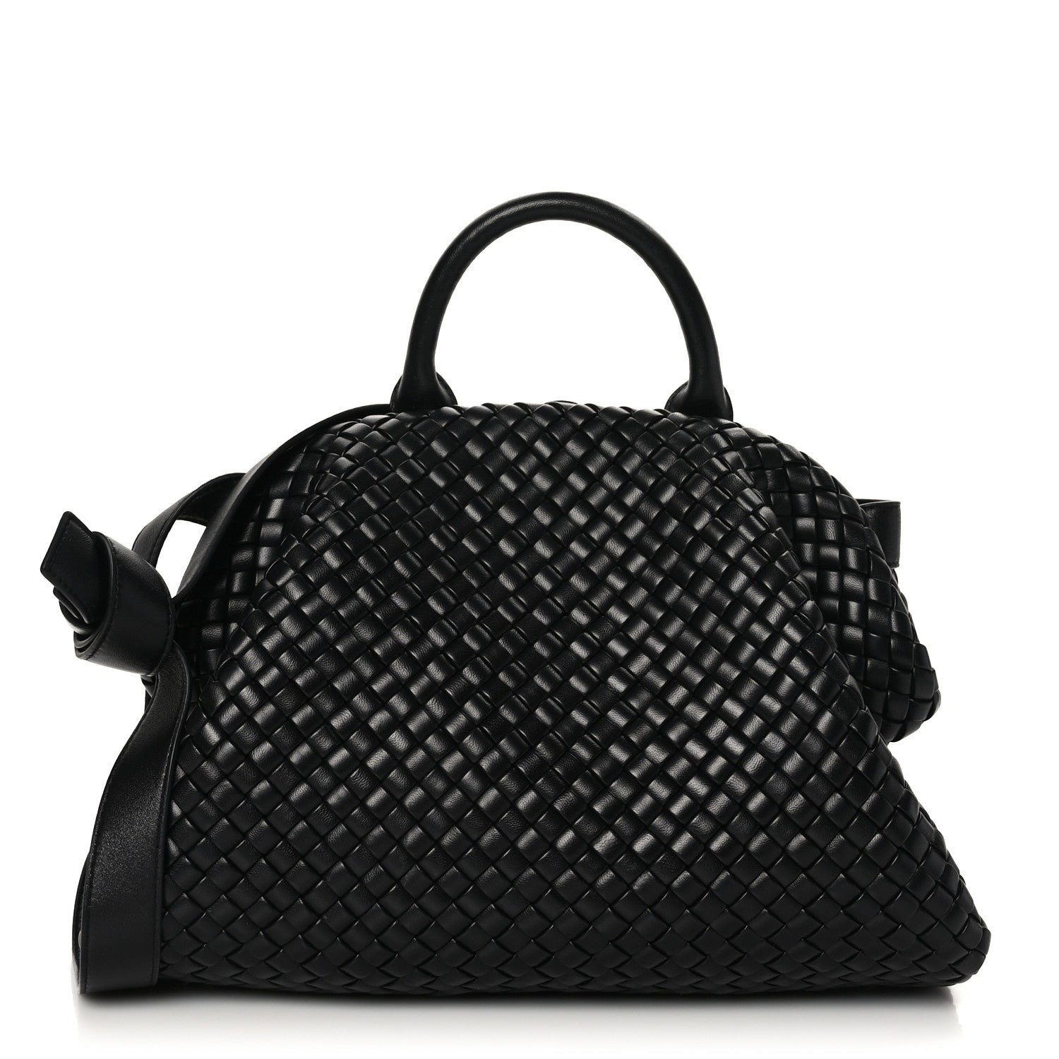 Bottega Veneta Nappa Intrecciato Medium Padded The Handle Tote Black 1 of 9
