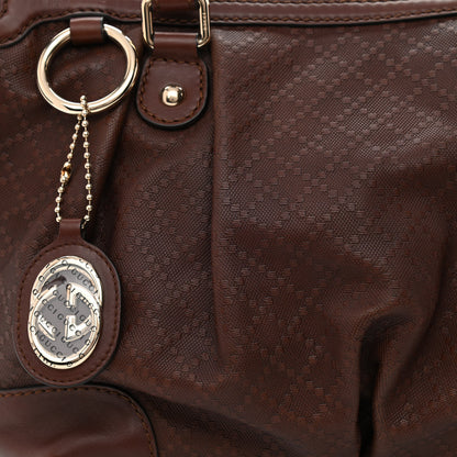 Gucci Diamante Medium Sukey Top Handle Bag Dark Brown 7 of 9