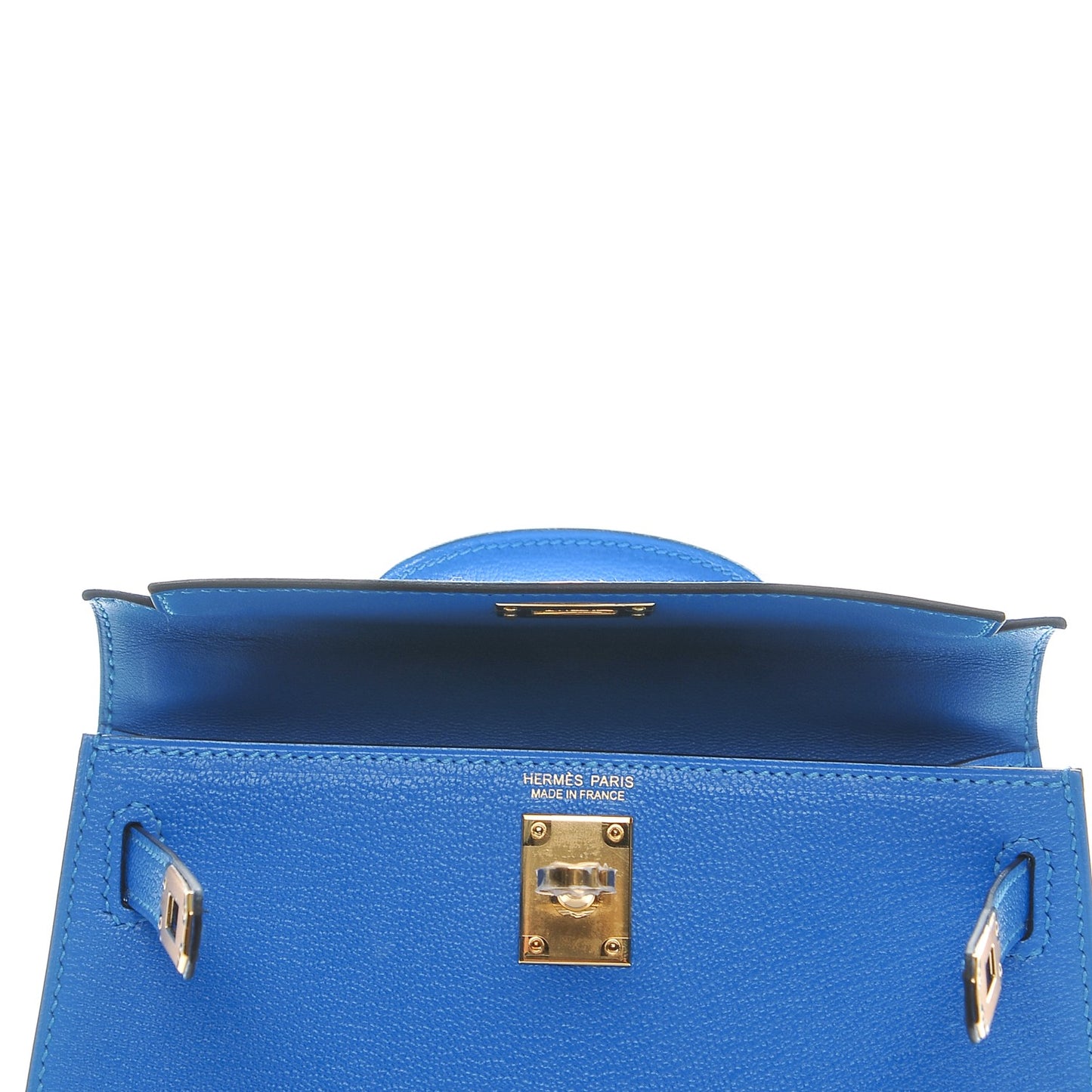 Chevre Mysore Mini Kelly Sellier 20 Bleu Hydra