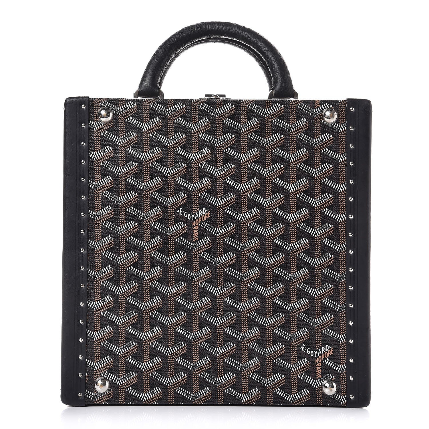 Goyard Goyardine Travelling Pet Bowl Carrier 22 Black 1 of 12