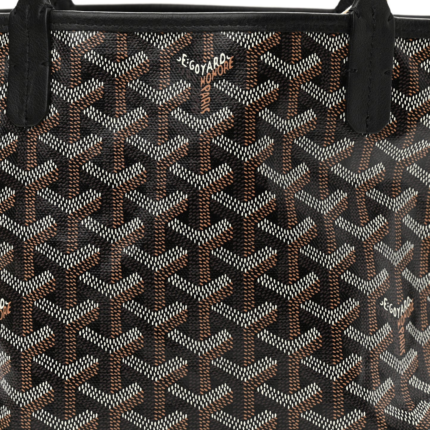 Goyardine Reversible Mini Anjou Black