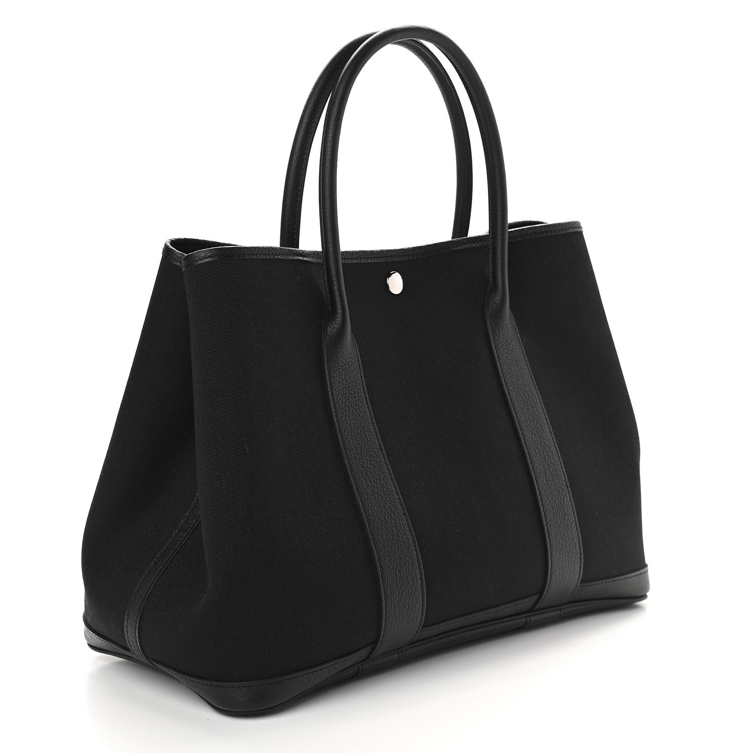 Hermes Toile Militaire Negonda Garden Party Tote 36 MM Black 3 of 9