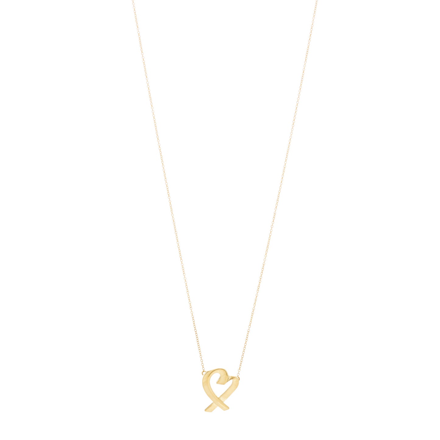 18K Yellow Gold Medium Paloma Picasso Loving Heart Necklace