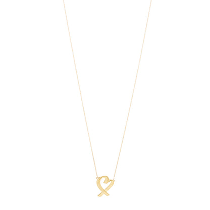Tiffany 18K Yellow Gold Medium Paloma Picasso Loving Heart Necklace 1 of 6