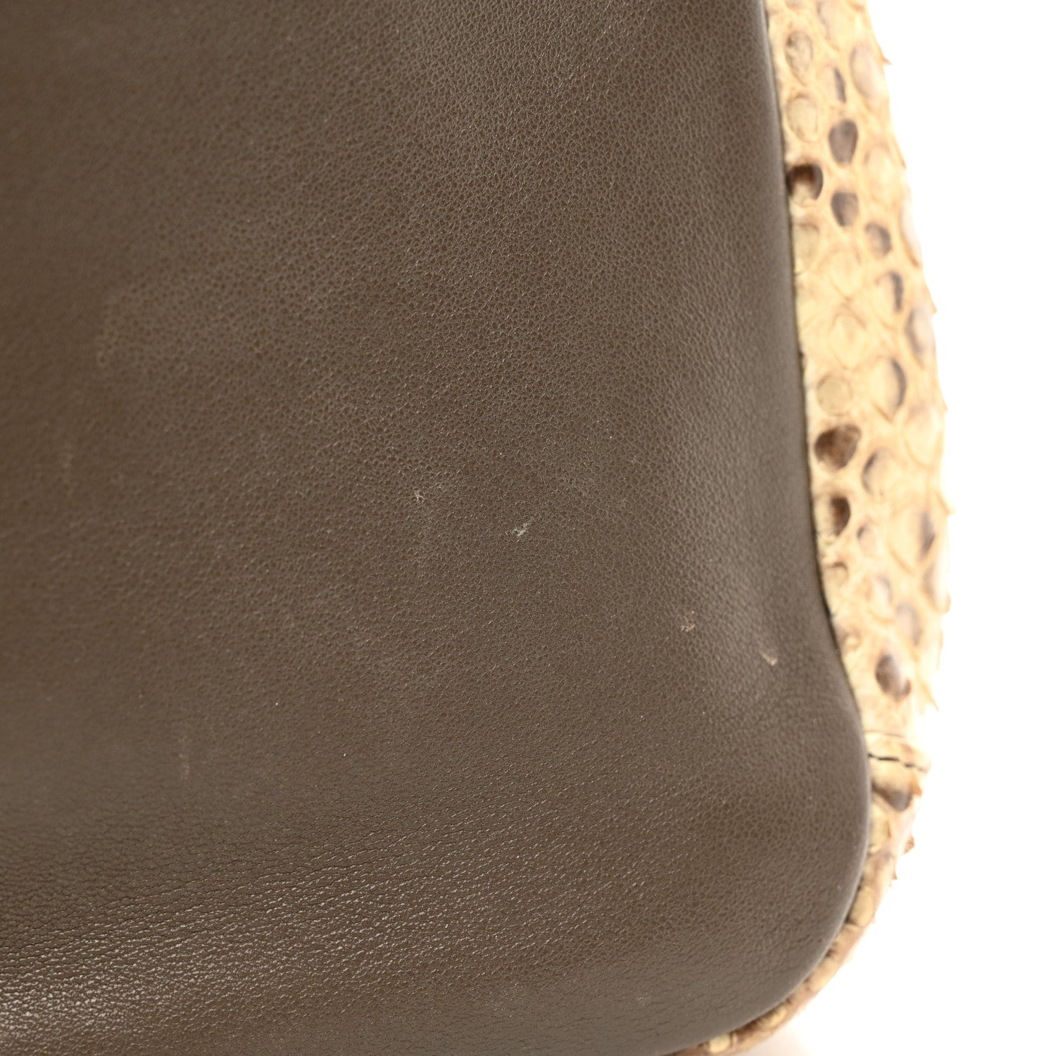 Chanel Snakeskin Metal Top Handle Carry Chic Flap 12 of 13