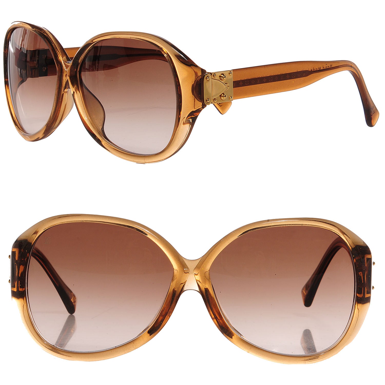 Louis Vuitton Soupçon Oversized Sunglasses Z0283E Glitter Honey 1 of 3