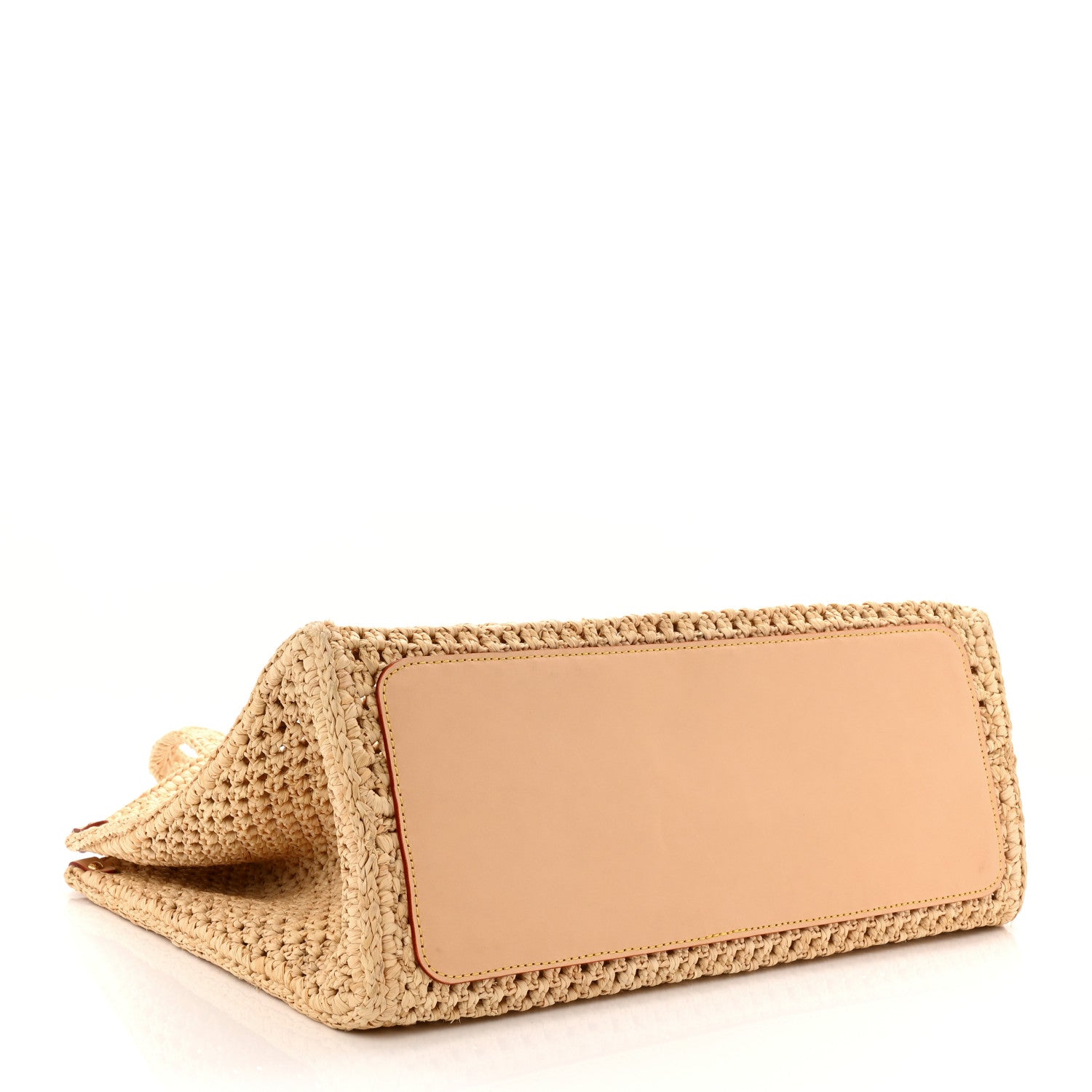 Louis Vuitton Raffia Calfskin By The Pool OnTheGo MM Natural 4 of 9