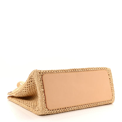 Louis Vuitton Raffia Calfskin By The Pool OnTheGo MM Natural 4 of 9