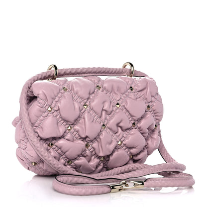 Valentino Garavani Nappa Small Spikeme Shoulder Bag Water Lillac 3 of 9