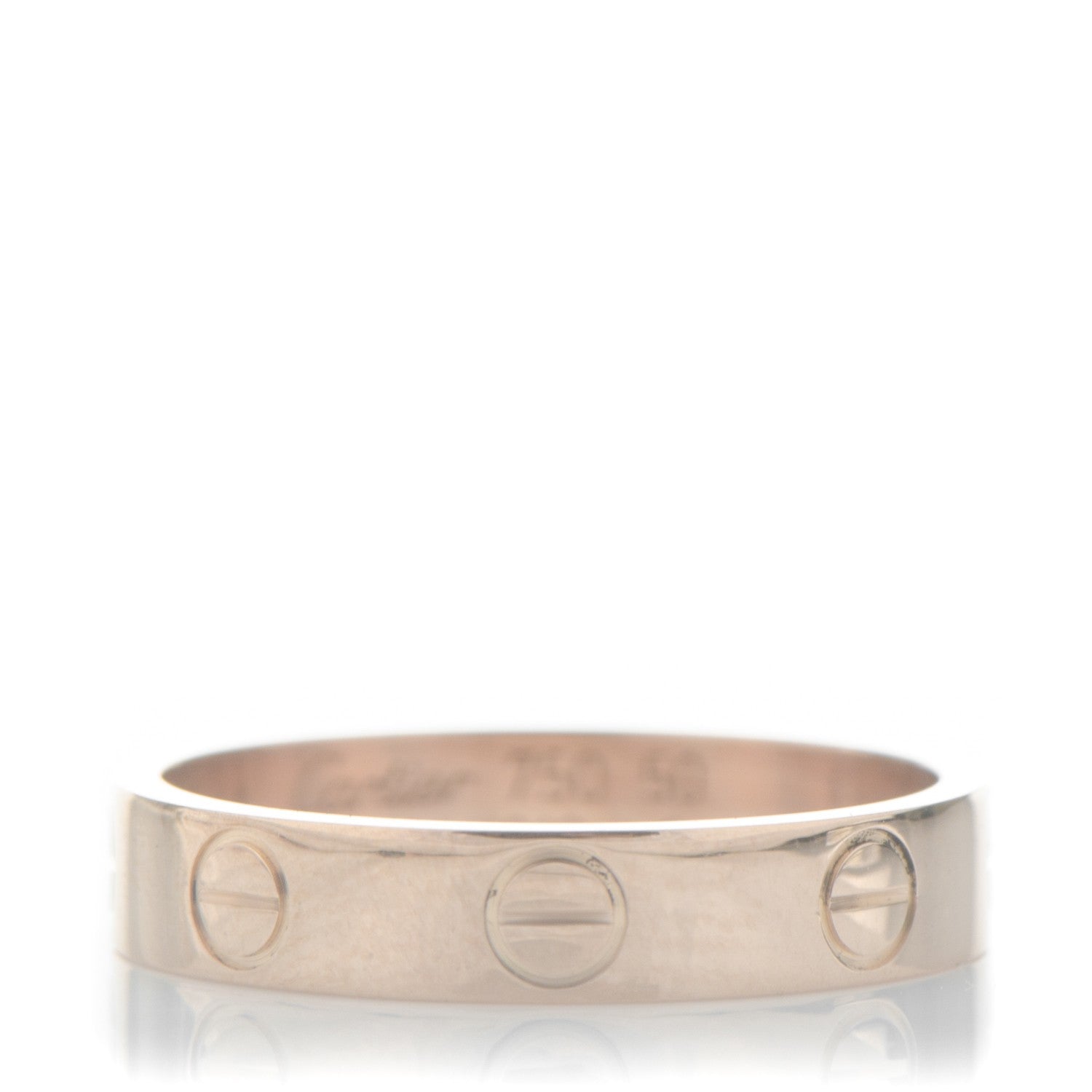 Cartier 18K Pink Gold 3.5mm LOVE Wedding Band Ring 50 5.25 1 of 5