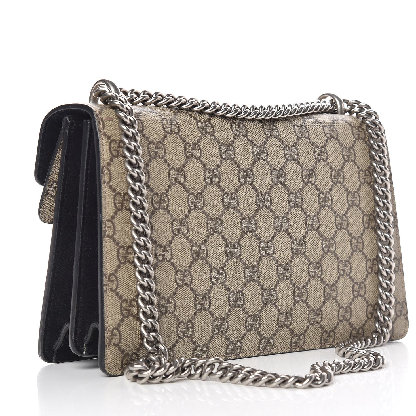 GG Supreme Monogram Small Dionysus Shoulder Bag Black