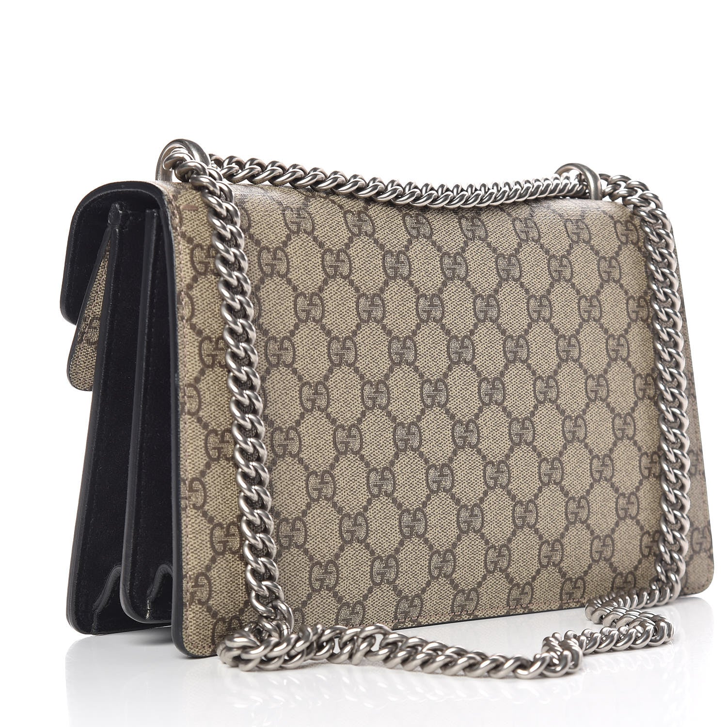 Gucci GG Supreme Monogram Small Dionysus Shoulder Bag Black 4 of 13