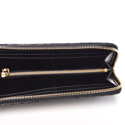 Miu Miu Nappa Matelasse Lux Zip Around Wallet Black 5 of 8