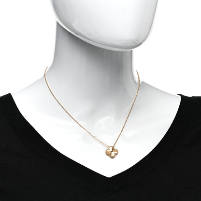 Van Cleef & Arpels 18K Yellow Gold Guilloche Vintage Alhambra Pendant Necklace 2 of 6