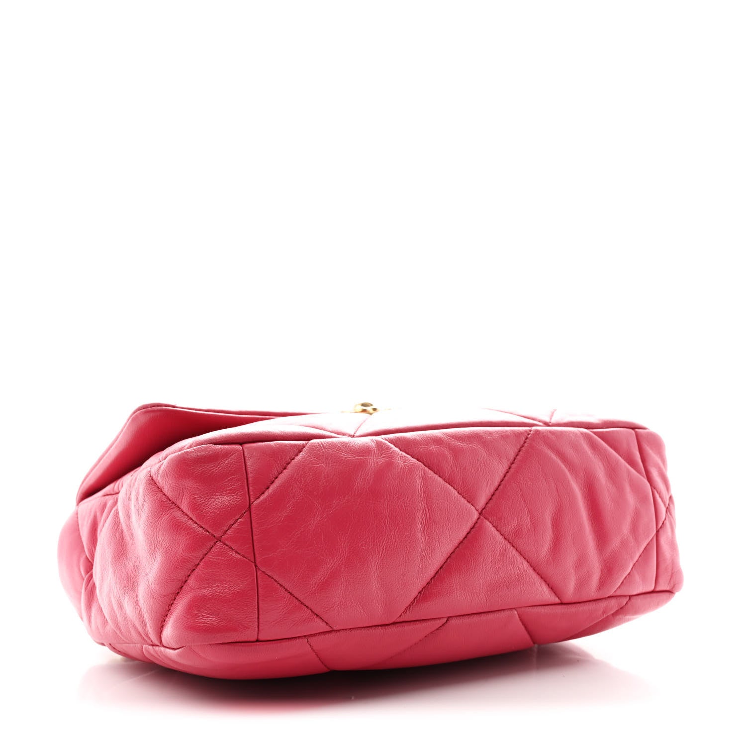 Chanel Lambskin Quilted Medium Chanel 19 Flap Dark Pink 4 of 11