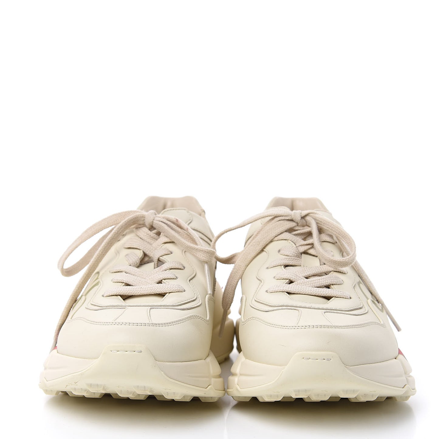 Calfskin Logo Womens Rhyton Sneakers 39 Ivory