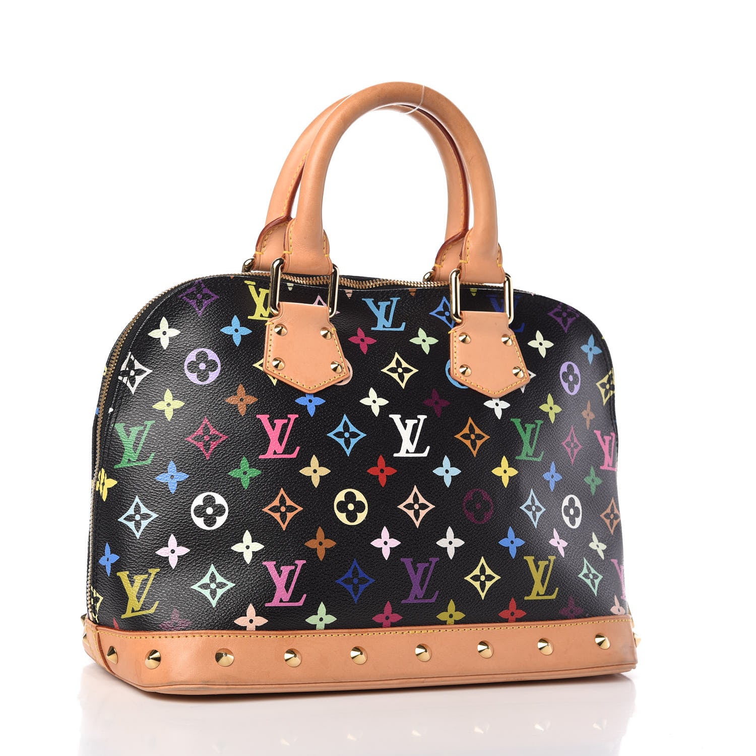Louis Vuitton Monogram Multicolor Alma Black 3 of 10