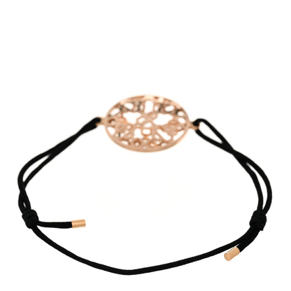 Hermes 18K Rose Gold Chaine d'Ancre Passerelle Cord Bracelet 2 of 3