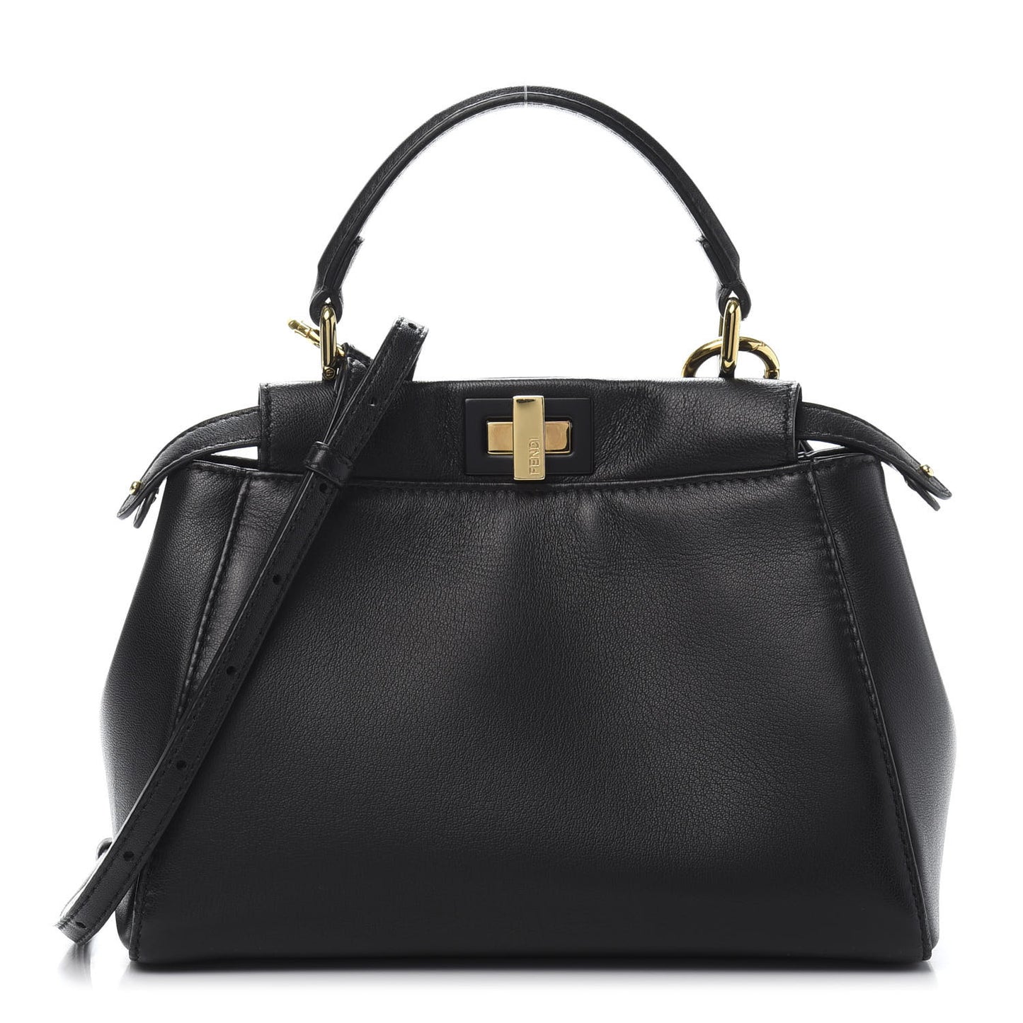 Nappa Mini Peekaboo Iconic Satchel Black
