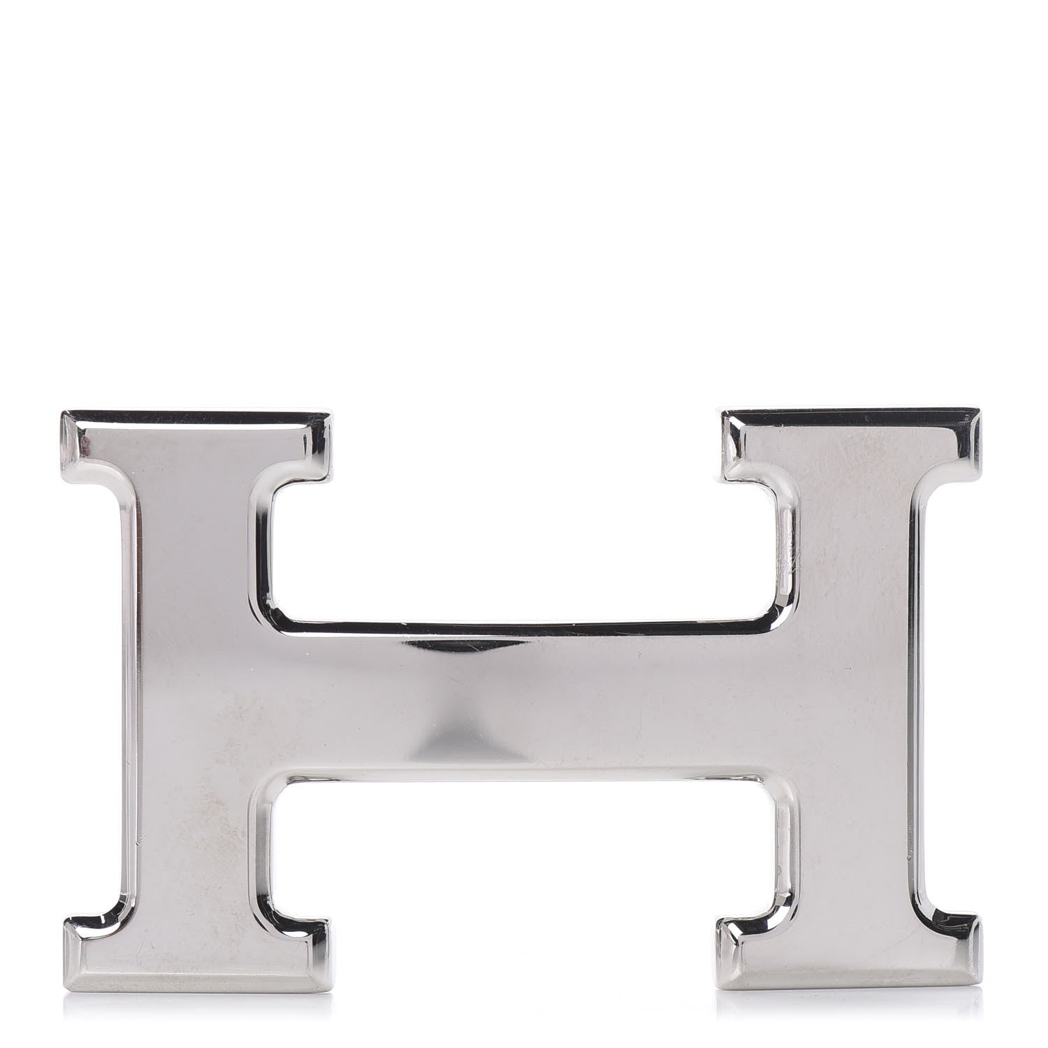 Hermes Polished Palladium 32mm H Belt Buckle Silver 1 of 4
