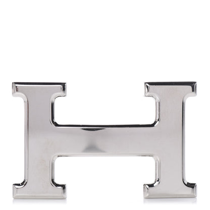 Hermes Polished Palladium 32mm H Belt Buckle Silver 1 of 4