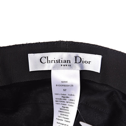 Christian Dior Daydream Words Print Cap Hat 57 White 9 of 11
