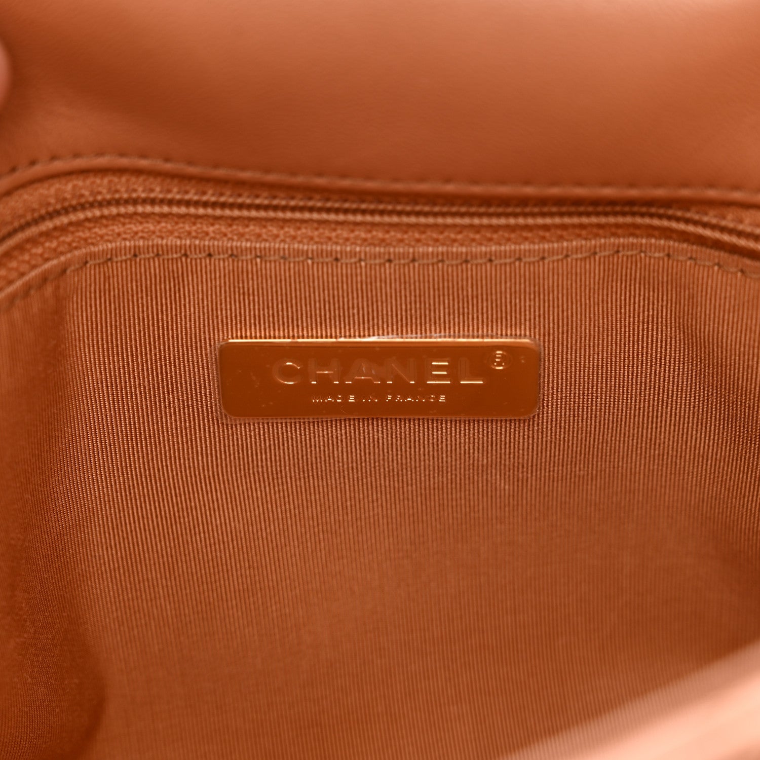 Chanel Lambskin Quilted Large Chanel 19 Flap Brown 7 of 10